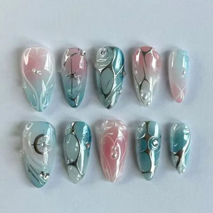 Y2K Cat Eye Press-On Nails