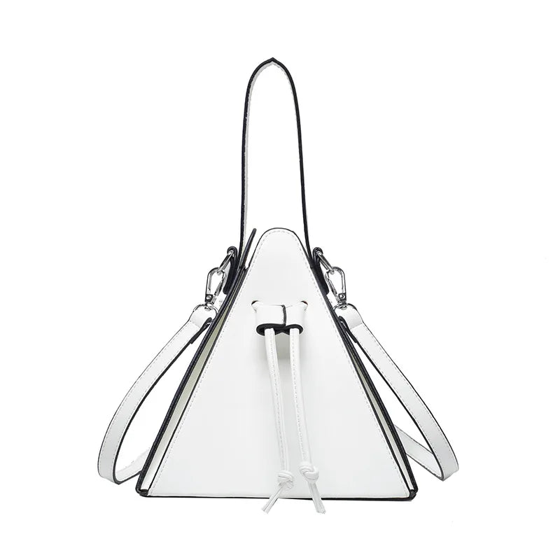 Luxury Leather Triangle Shoulder Bag