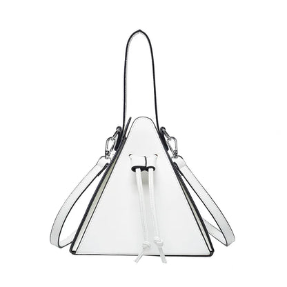 Luxury Leather Triangle Shoulder Bag