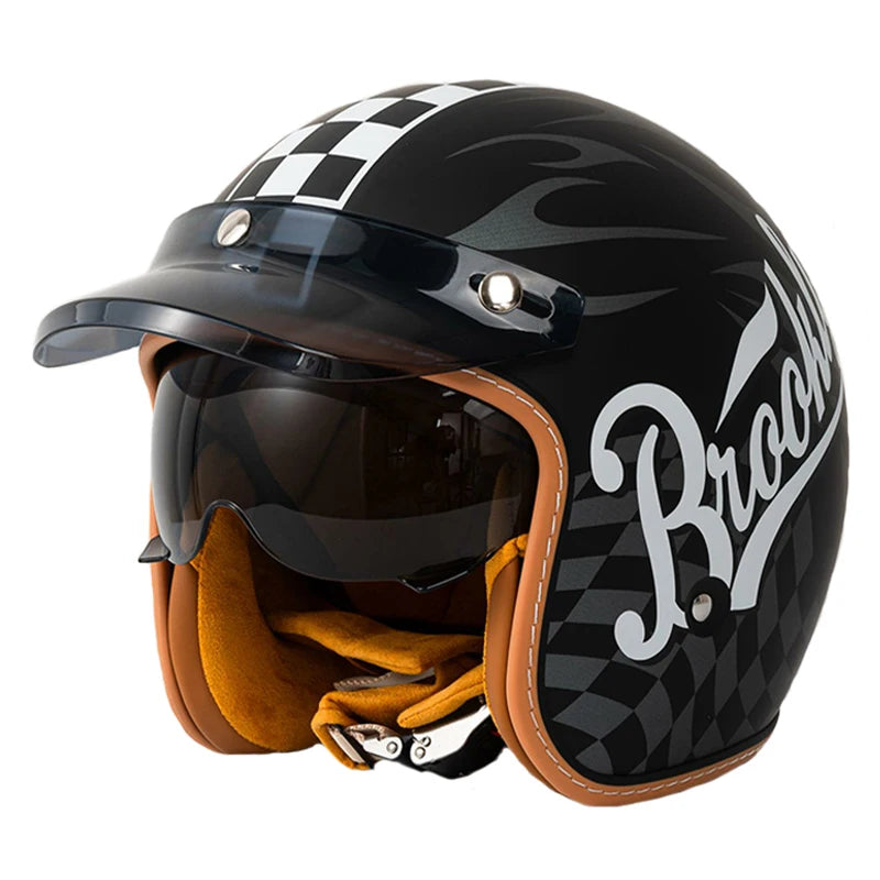 Semi-Open Jet Motorcycle Helmet