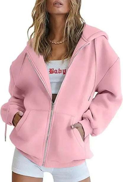 Full-Zip Pocket Hoodie