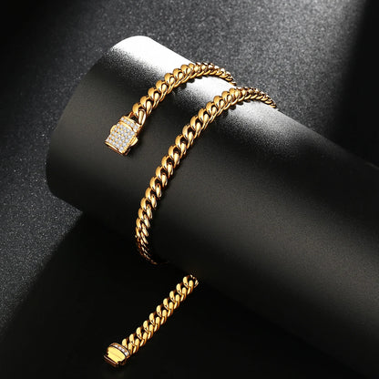 Stainless Steel Cuban Chain Necklace