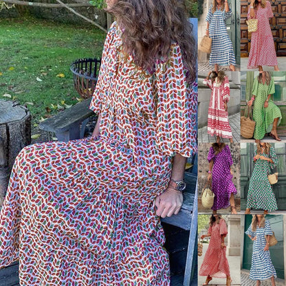 Boho Puff Sleeve Dress