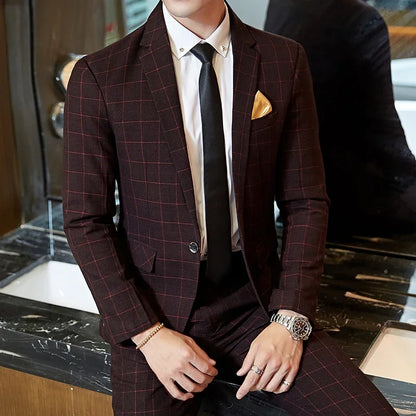 Blazer Pants Business Slim Suit