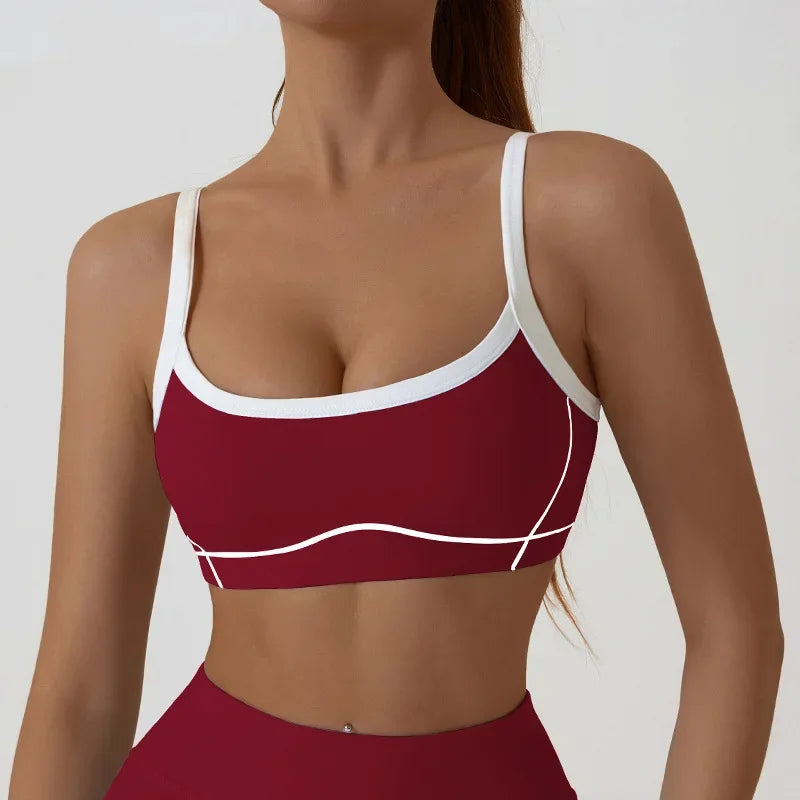 Yoga Sports Bra Color Clashing