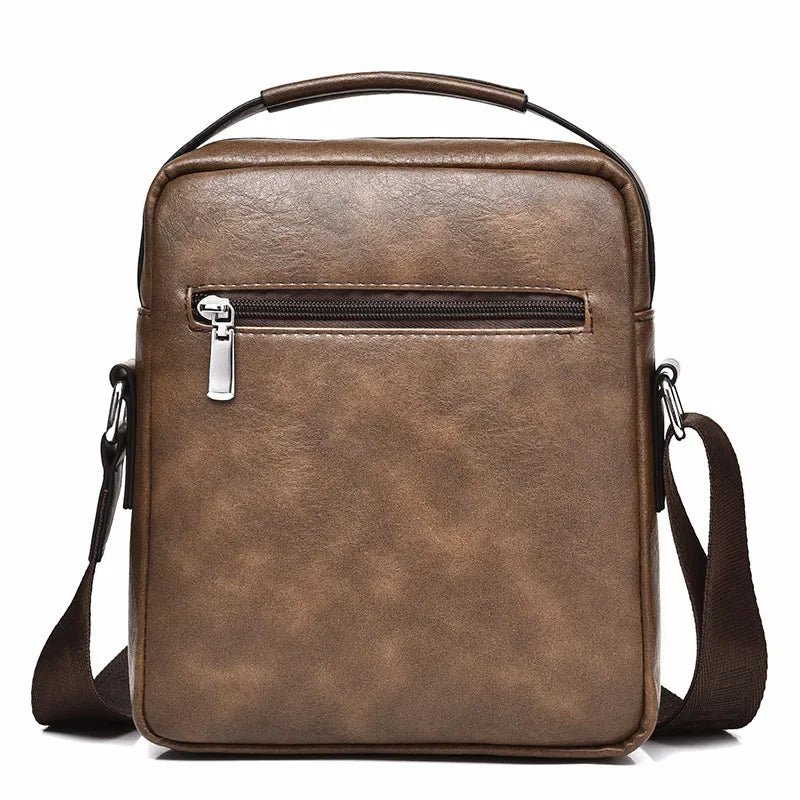 Vintage PU Leather Messenger Bag