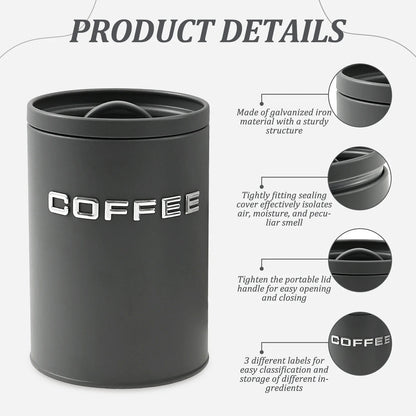 Metal Modern Style Storage Jar