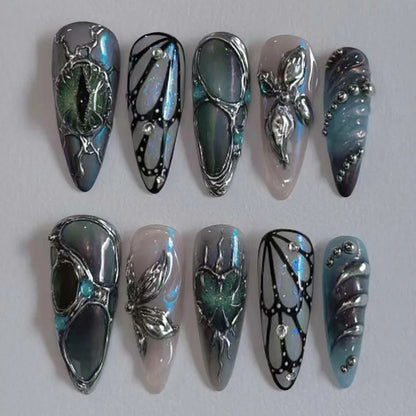Y2K Cat Eye Press-On Nails