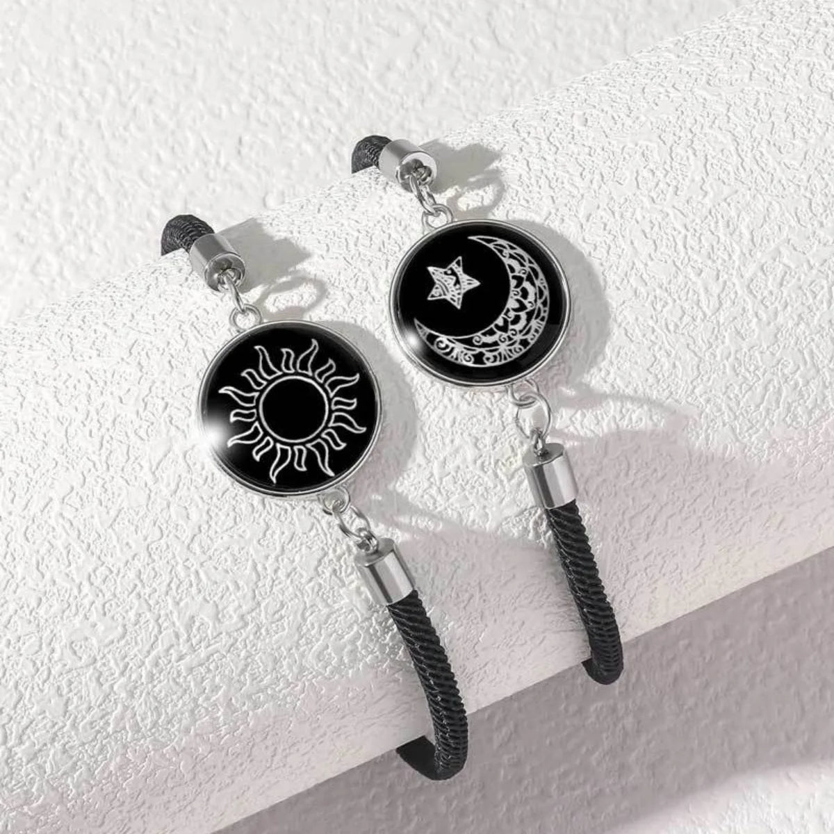 Moon Charm Rope Bracelet