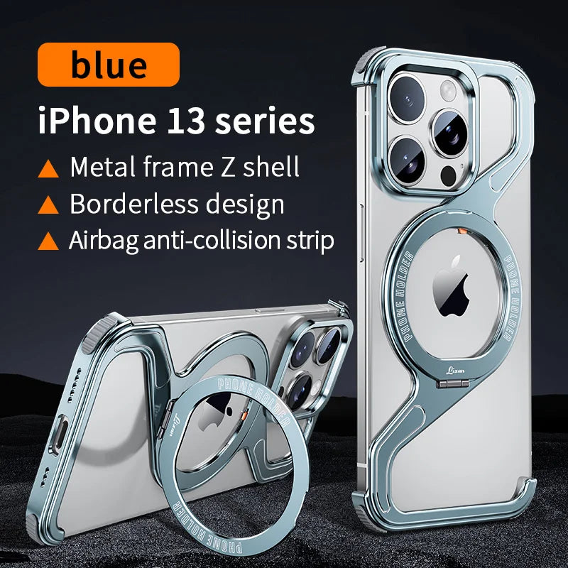 Metal Magnetic Case for iPhone 17 Pro Max | 17 Pro | 16 Pro Max | 16 Pro | 15 Pro Max | 15 Pro