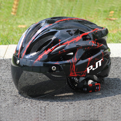 Magnetic Goggle PC Shell Bike Helmet