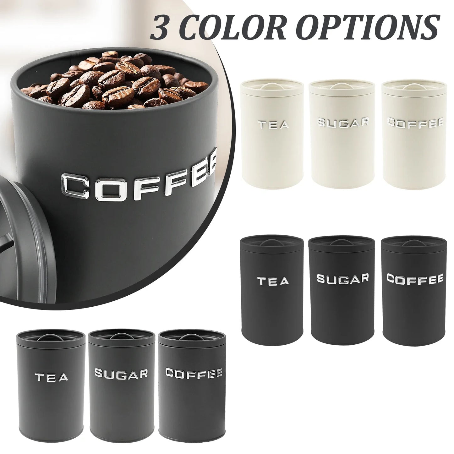Metal Modern Style Storage Jar