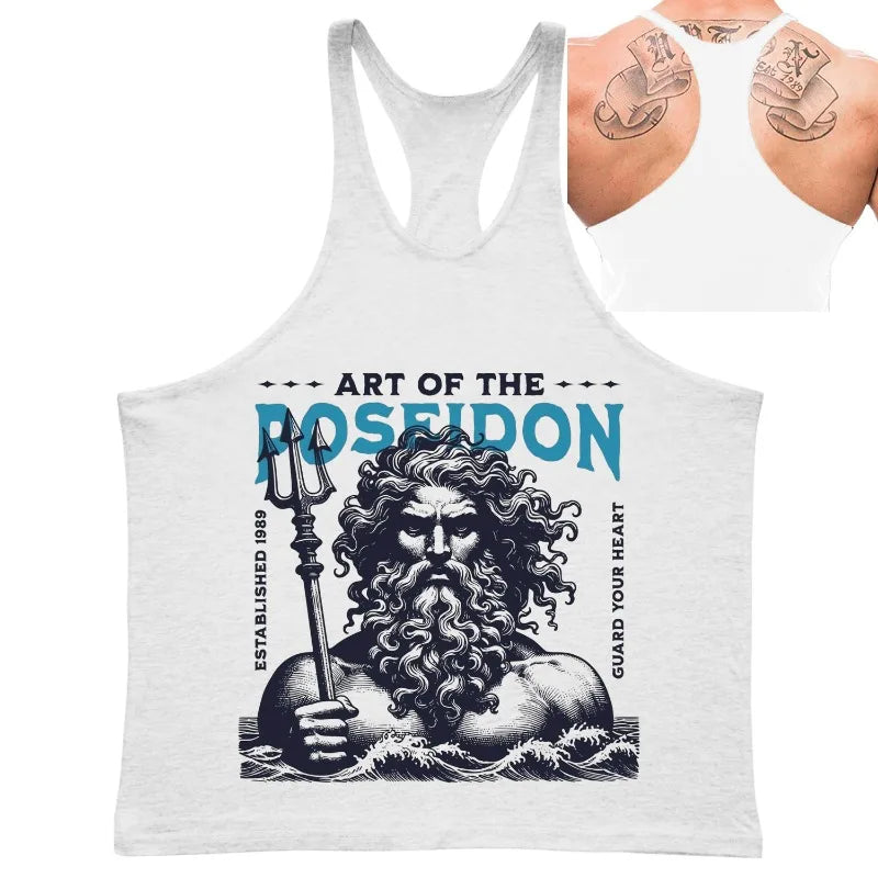 Poseidon Art Graphic Stringer Vest