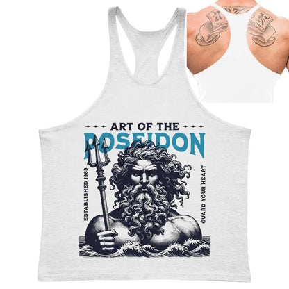 Poseidon Art Graphic Stringer Vest