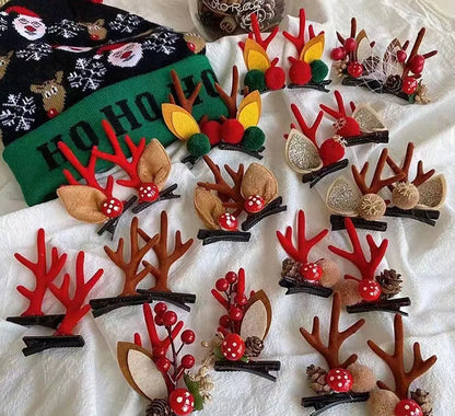 Christmas Antler Hair Clips