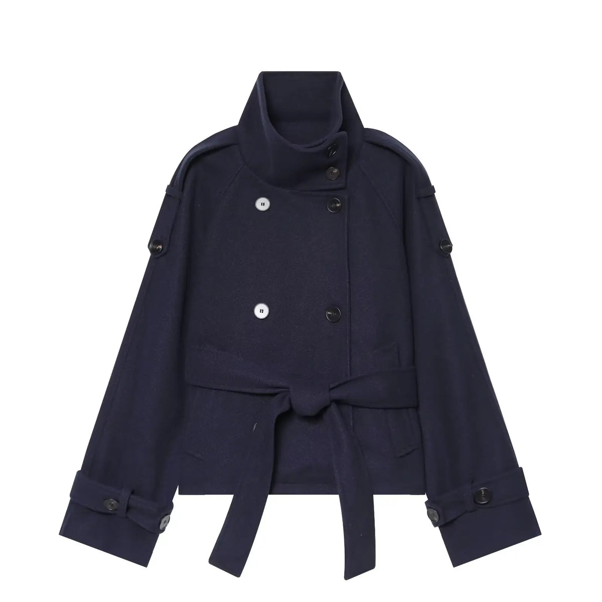 Double-Breasted Sash Coat