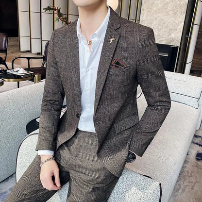 Slim Fit Business High Suit