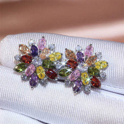 Geometric Zircon Studs