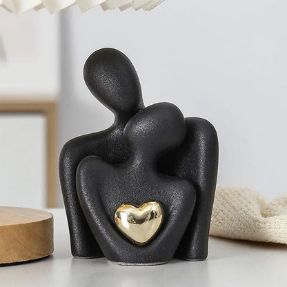 Nordic Couple Ceramic Statue