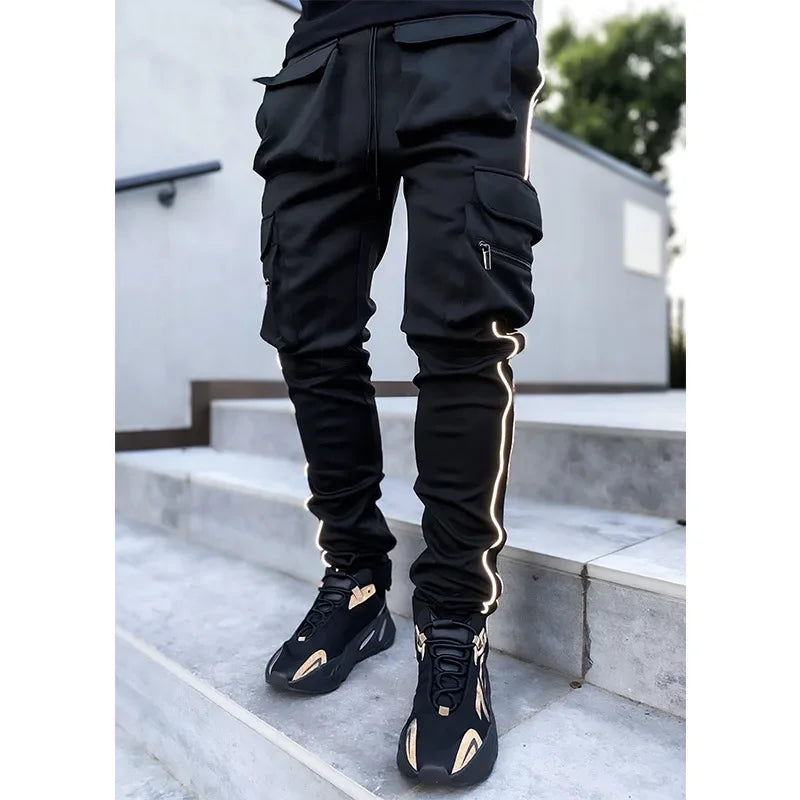 Workwear Elastic Multi Bag Reflective Trouser