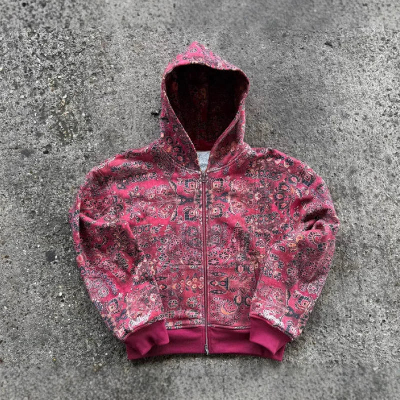 Floral Hooded Jacket