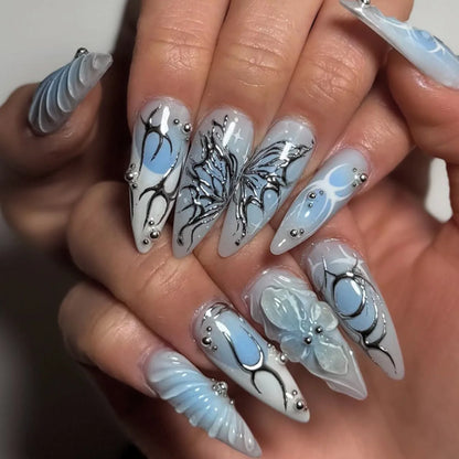 Y2K Cat Eye Press-On Nails