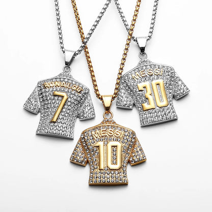 Metal Jersey Stainless Steel Pendant Party