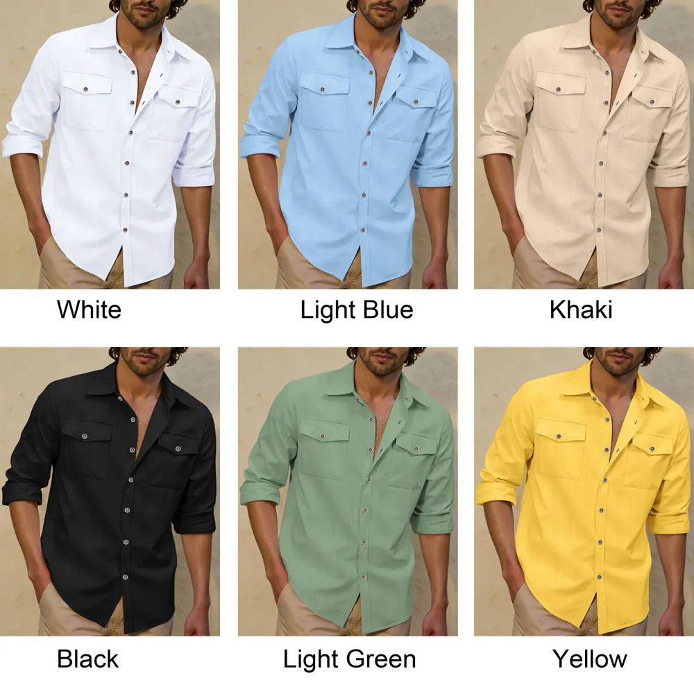 Linen Blend Casual Shirt