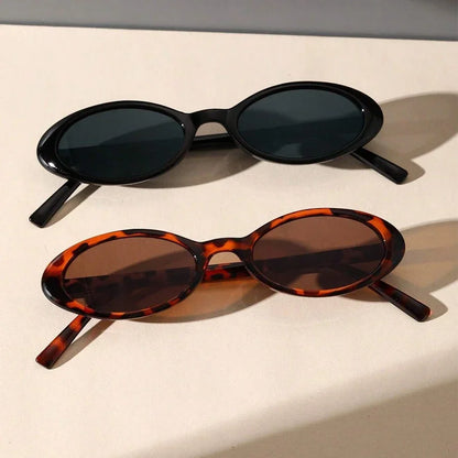 Oval Brown Fashion Sunglasses