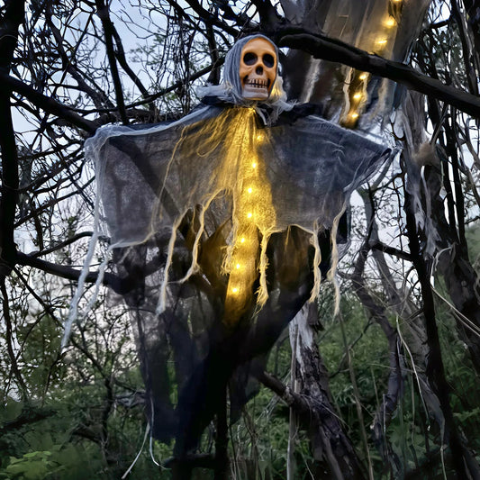 LED Glowing Hanging Skull
