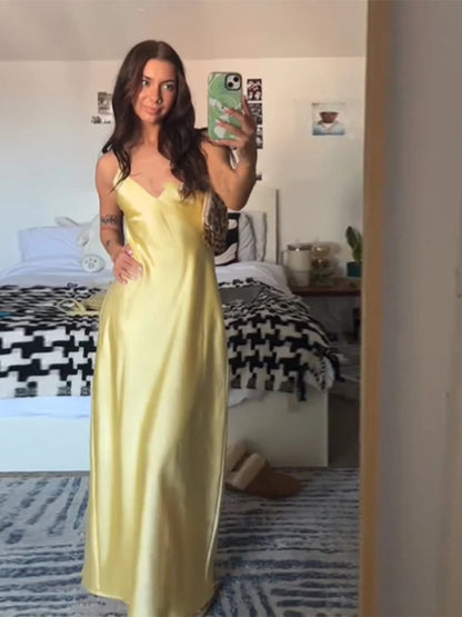 Black Backless Long Dress