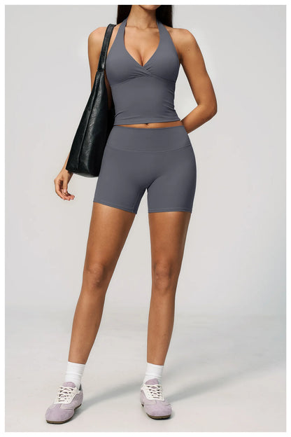 Hanging Neck Yoga Tops Sports