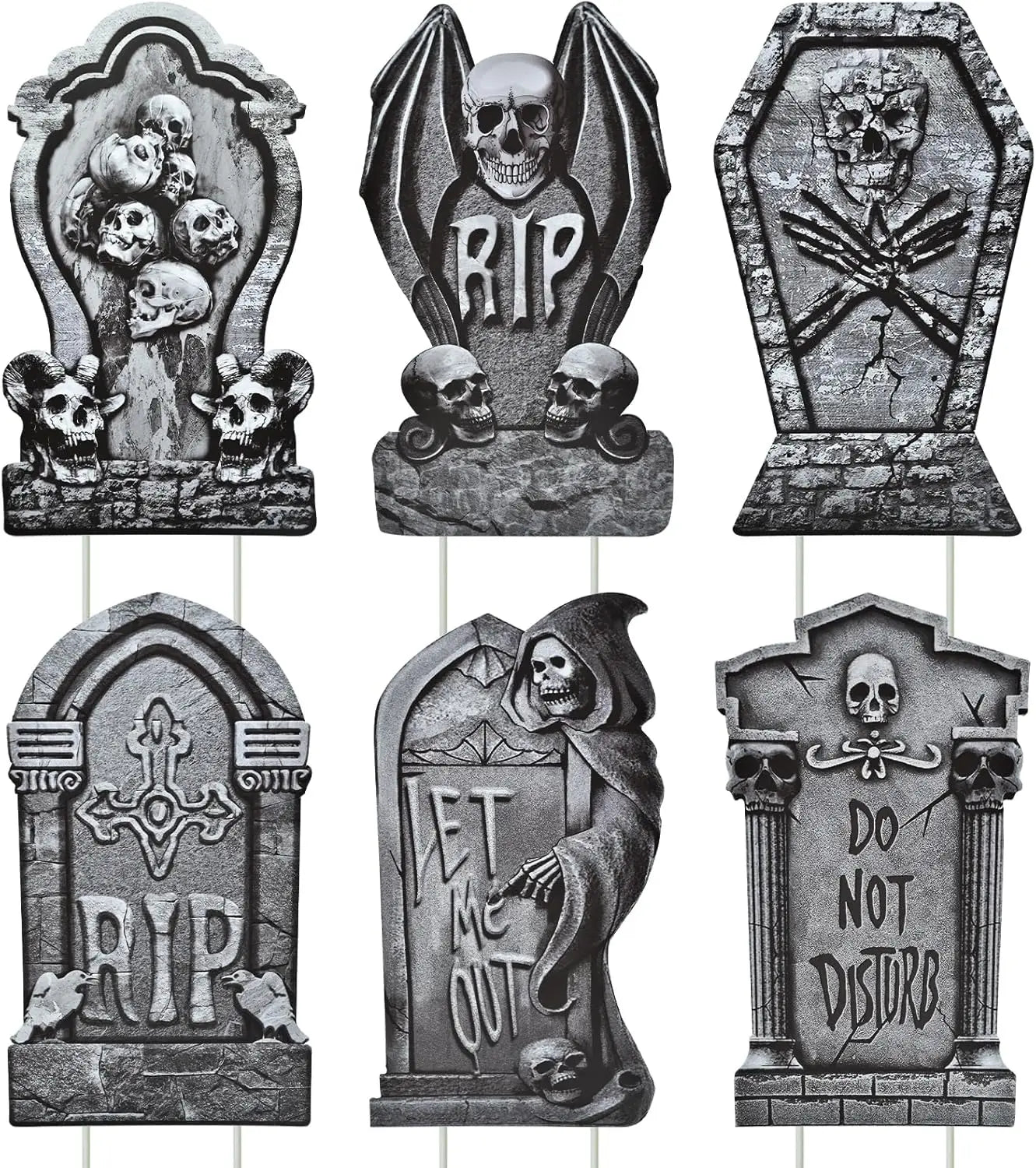 Skeleton Tombstone Yard Signs