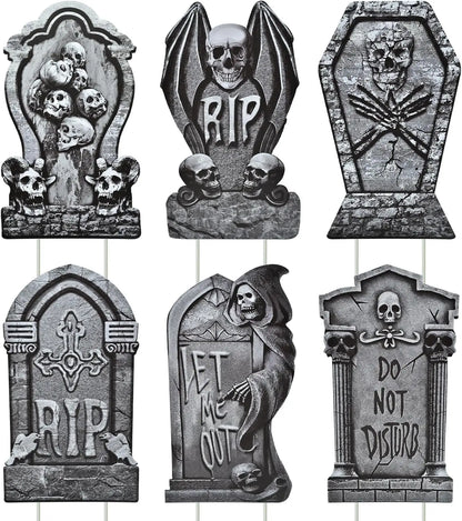 Skeleton Tombstone Yard Signs