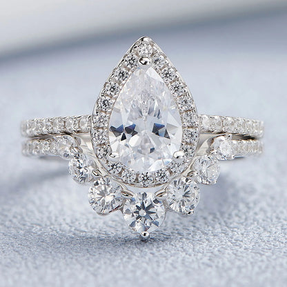 Pear Cut Bridal Ring Set