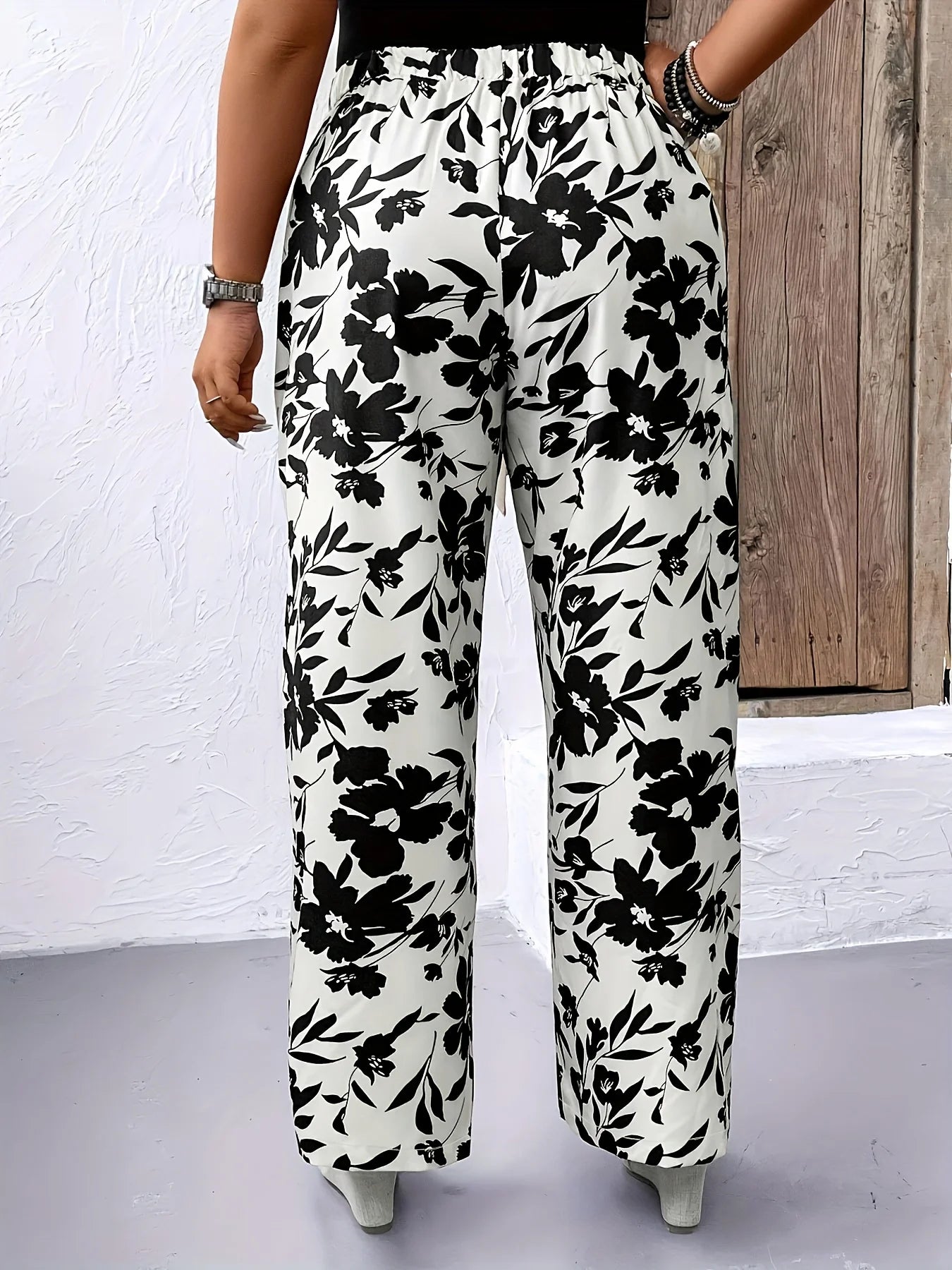 Oversized Woven Straight Pants