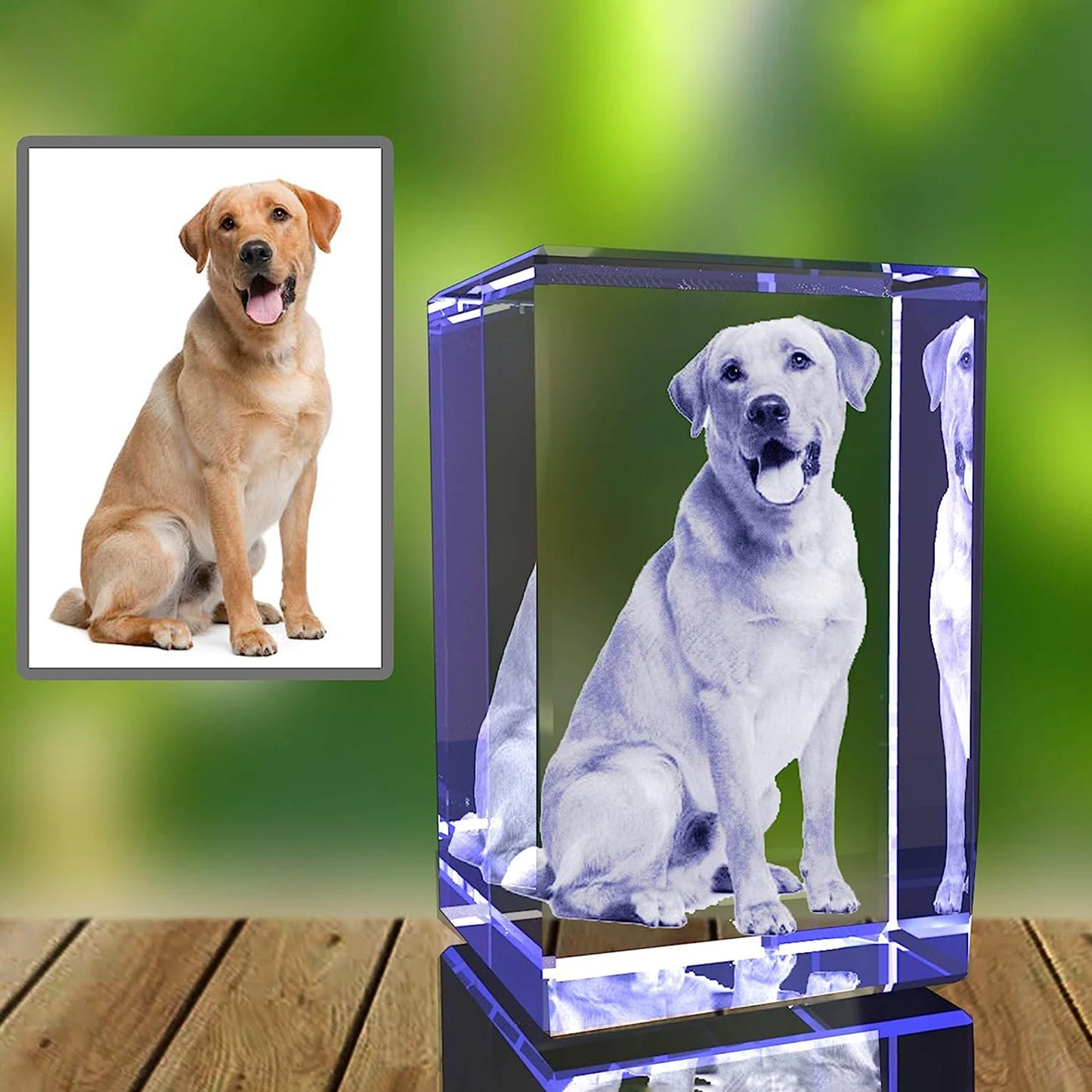 Custom Crystal Cube Photo Frame