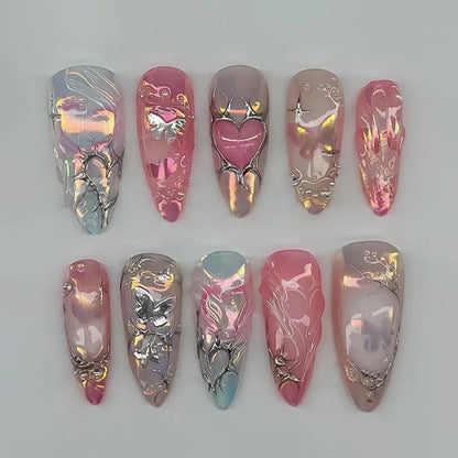 Y2K Cat Eye Press-On Nails