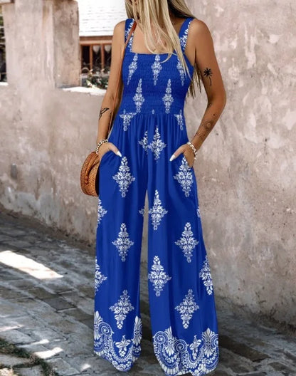 Printed Summer Jumpsuit