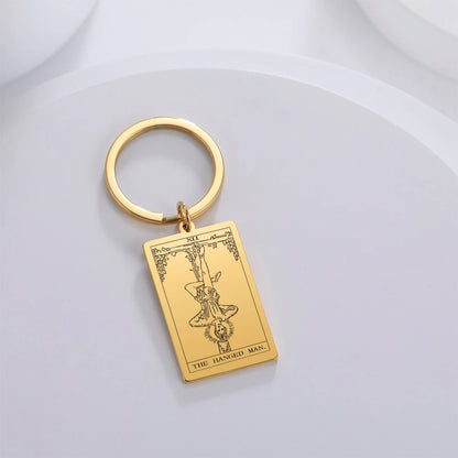 Tarot Key Chain Arcana Pendant
