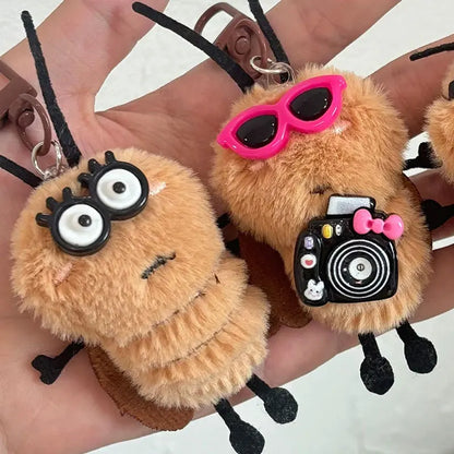 Cute Cockroach Plush Keychain Stuffed