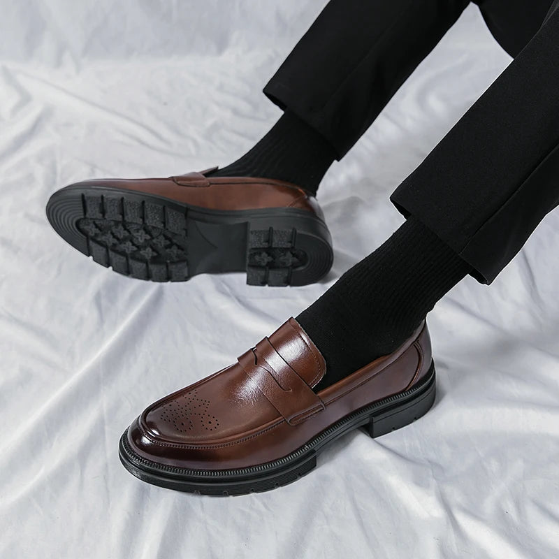 Breathable Leather Business Shoes