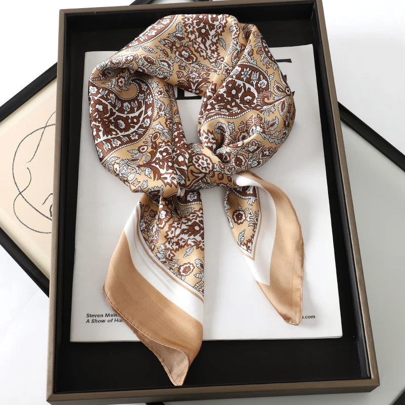 Scarf 70 70Cm Silk Square