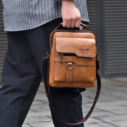PU Leather Crossbody Tote Bag