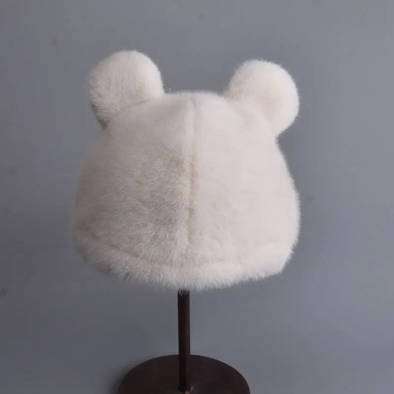 Winter Faux Mink Fur Beanie