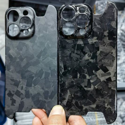 Irregular Silver Carbon iPhone Case
