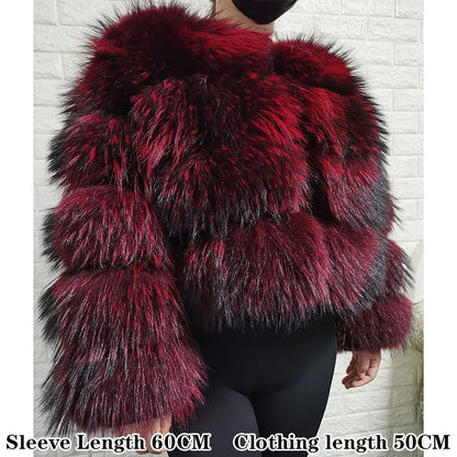 Raccoon Dog Fur Jacket