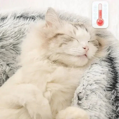 Warm Plush Cat Bed