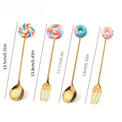 Metal Korean Style Creative Fork