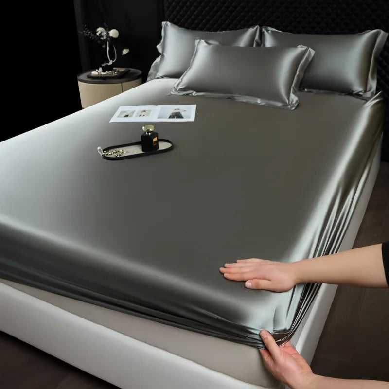 3-Piece Luxury Mulberry Silk Bed Sheet Set